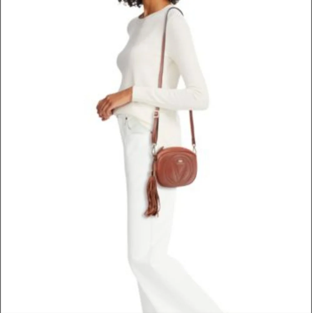 VALENTINO BY MARIO VALENTINO Logo Leather Crossbody Bag - Picture 2 of 3